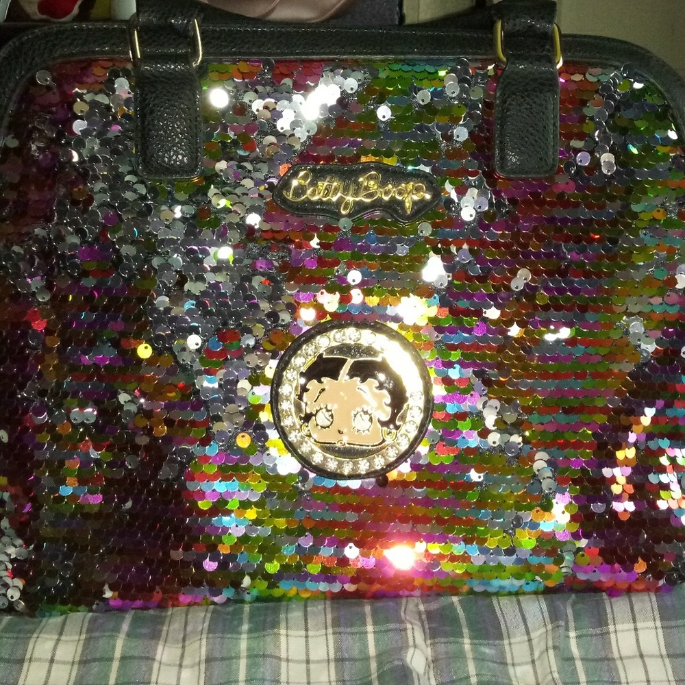 Betty boop sequin purse